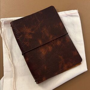 Chic Sparrow A6 Travelers Notebook Style Leather NEW Brown Planner Cover